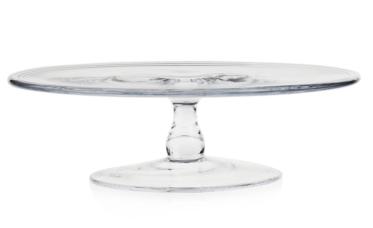 Patera na nodze tortownica szklana na ciasta owoce tort 29,5 cm