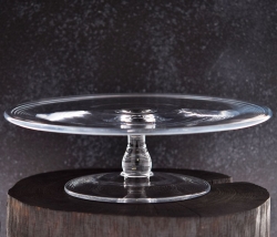 Patera na nodze tortownica szklana na ciasta owoce tort 29,5 cm