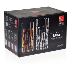 Szklanki napojów long kryształowe RCR ETNA 340ml