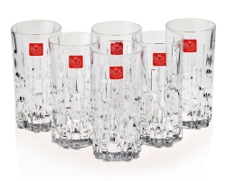 Szklanki napojów long kryształowe RCR ETNA 340ml