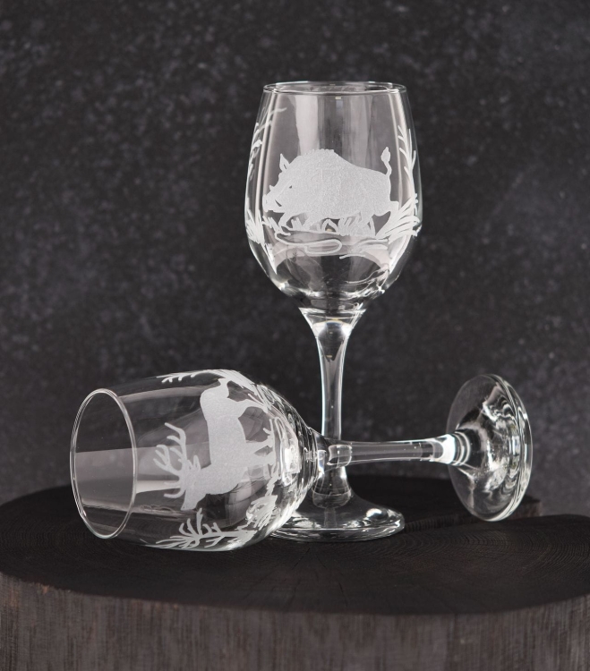 Kieliszki do wina białego czerwonego wody "Myśliwskie" 250ml