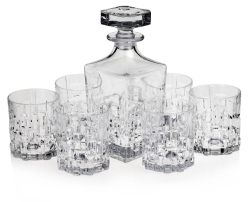 RCR ETNA Kryształowy zestaw 6 szklanek + karafka