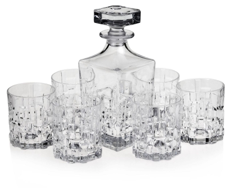 Przejdź do produktu RCR ETNA Kryształowy zestaw 6 szklanek + karafka