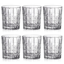 Kryształowe szklanki do whisky Bohemia DIPLOMAT 320ml w skrzynce z GRAWEREM