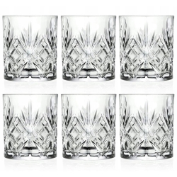 Ekskluzywne szklanki do whisky RCR Melodia 310ml w skrzynce z GRAWEREM