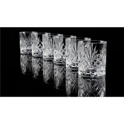 Ekskluzywne szklanki do whisky RCR Melodia 310ml w skrzynce z GRAWEREM