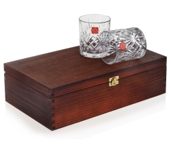 Ekskluzywne szklanki do whisky RCR Melodia 310ml w skrzynce z GRAWEREM