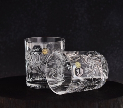 Zestaw do whisky JULIA młynek kryształ 6+1 w skrzynce z GRAWEREM