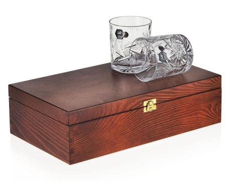 Przejdź do produktu Szklanki JULIA młynek do whisky 320ml w skrzynce z GRAWEREM