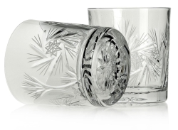 Szklanki JULIA młynek do whisky 320ml w skrzynce z GRAWEREM