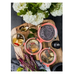 WECK słoiki szklane Tulip z pokrywką na domowe weki 370ml - 6szt