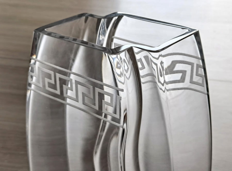 Piękny szklany wazon dekoracyjny "Eterion" 32cm