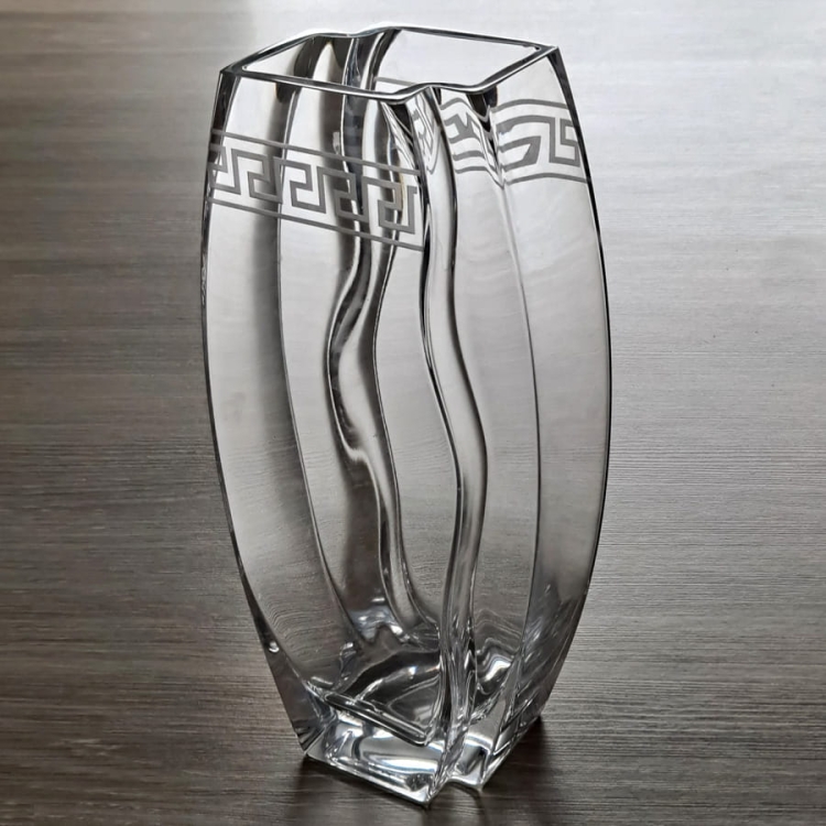 Piękny szklany wazon dekoracyjny "Eterion" 32cm