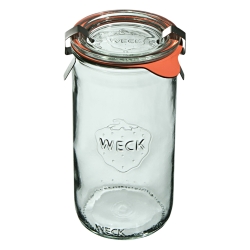 WECK słoiki szklane cylindryczne z pokrywką na domowe weki 340ml - 6szt