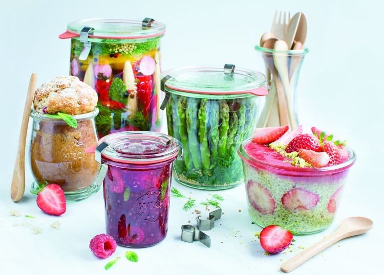 WECK słoiki szklane z pokrywką na domowe weki 850ml - 6szt