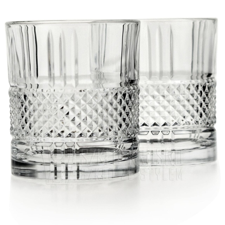 Kryształowe szklanki do whisky Bohemia Elegante 340ml 2szt