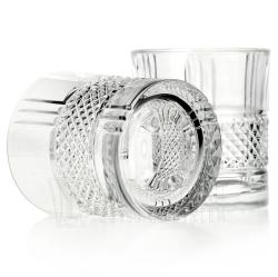 Kryształowe szklanki do whisky Bohemia Elegante 340ml 2szt