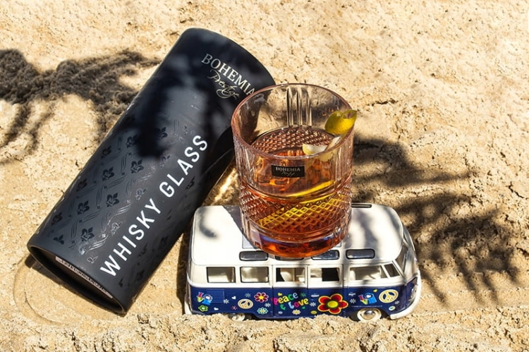 Kryształowe szklanki do whisky Bohemia Elegante 340ml 2szt