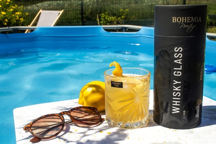 Kryształowe szklanki do whisky BOHEMIA Fiore 320ml 2szt