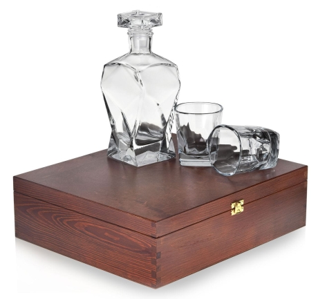 Przejdź do produktu Zestaw do whisky "Marco" 6+1 w skrzynce z GRAWEREM 