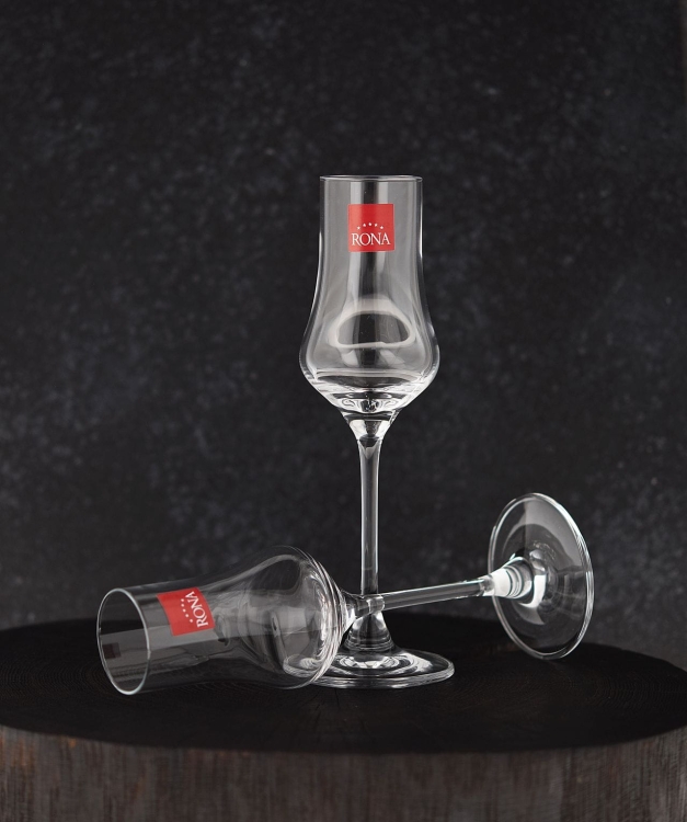 RONA kieliszki do GRAPPY likieru whisky 100ml 6szt