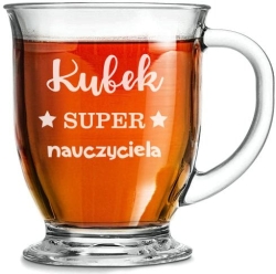 Szklanka "Kubas" z grawerem dla nauczyciela 400ml 1szt