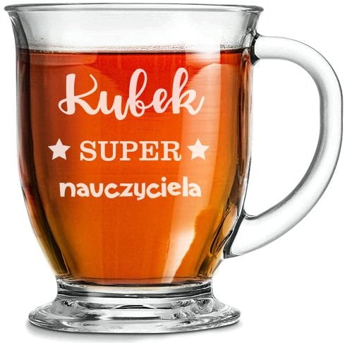 Szklanka "Kubas" z grawerem dla nauczyciela 400ml 1szt