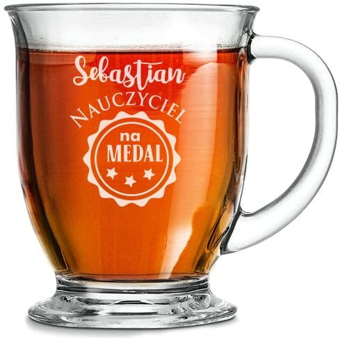 Szklanka "Kubas" z grawerem dla nauczyciela 400ml 1szt