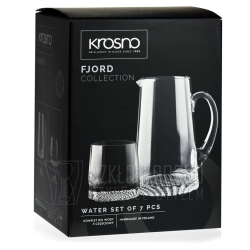 Ekskluzywny zestaw do serwowania wody, soku i innych zimnych napojów 6+1 KROSNO Fjord