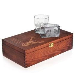 Szklanki do whisky "Myśliwskie" 300ml w skrzynce (9)