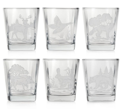 Szklanki do whisky "Myśliwskie" 300ml w skrzynce (9)