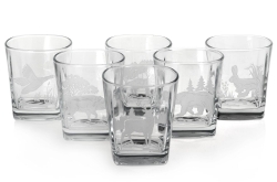 Szklanki do whisky "Myśliwskie" 300ml w skrzynce (9)