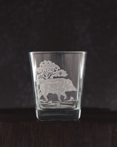 Szklanki do whisky "Myśliwskie" 300ml w skrzynce (9)