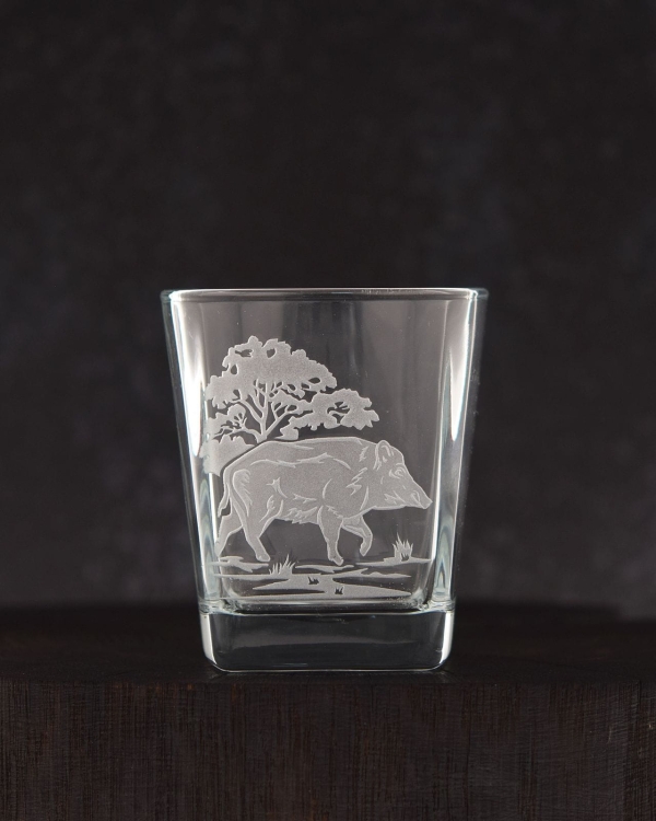 Myśliwski komplet do whisky 6+1 karafka 750ml + szklanki 300ml
