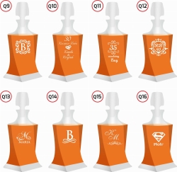 Komplet do whisky z grawerem Bohemia Quadro 6+1 (N)