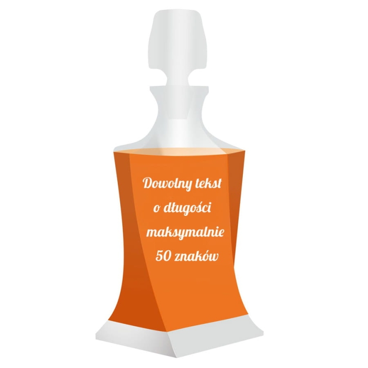 Komplet do whisky z grawerem Bohemia Quadro 6+1 (N)