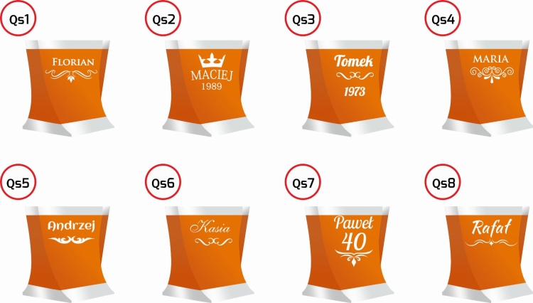 Komplet do whisky z grawerem na karafce Bohemia Quadro 6+1 (N)