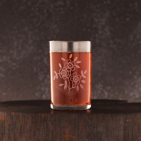 Przejdź do produktu Szklanki do herbaty kawy 250 ml szklanka z grawerem 6szt Kwiaty (2)