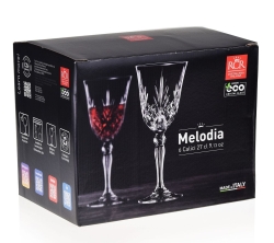 Kryształowe kieliszki do wina RCR Melodia 270ml