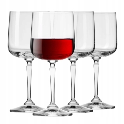 Kieliszki do wina czerwonego białego KROSNO Roma 360 ml 4szt