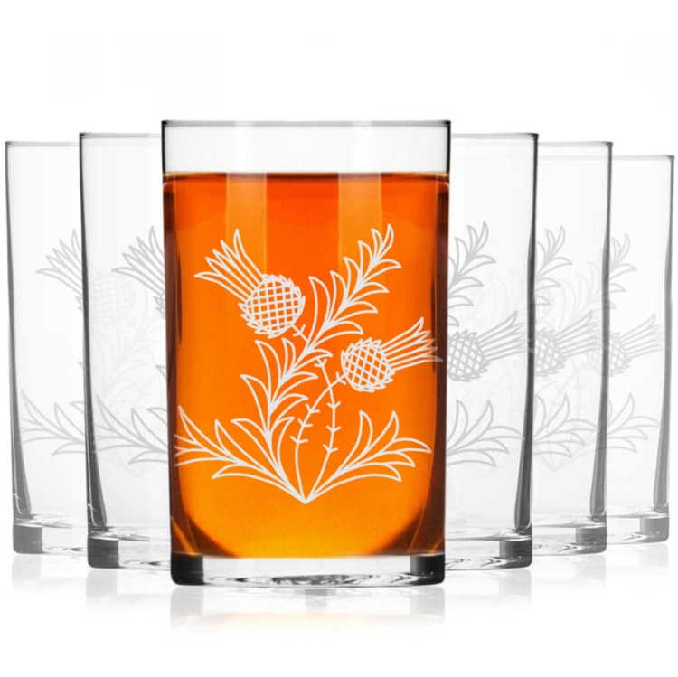 Szklanki do herbaty kawy 250 ml szklanka z grawerem 6szt Kwiaty (4)