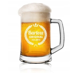 Kufel do piwa z grawerem na prezent 685ml 1szt