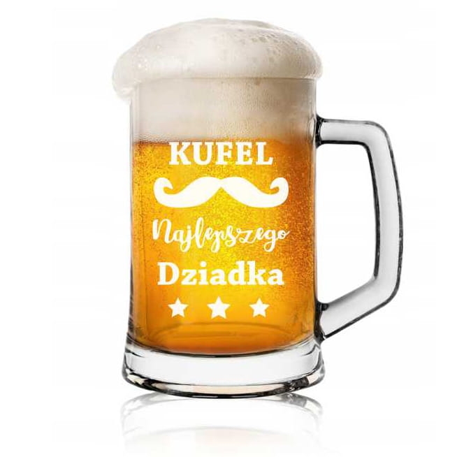 Kufel do piwa dla dziadka na prezent 685ml 1szt