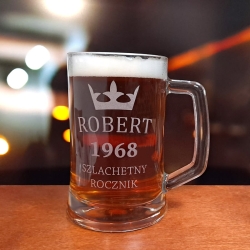 Kufel do piwa prezent dla policjanta z grawerem 685ml 1szt