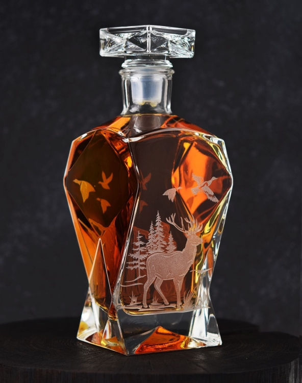 Karafka do whisky z grawerem "Myśliwska" 750ml (7)