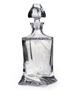 Komplet do whisky 6+1 kryształowy "Myśliwski" karafka + szklanki