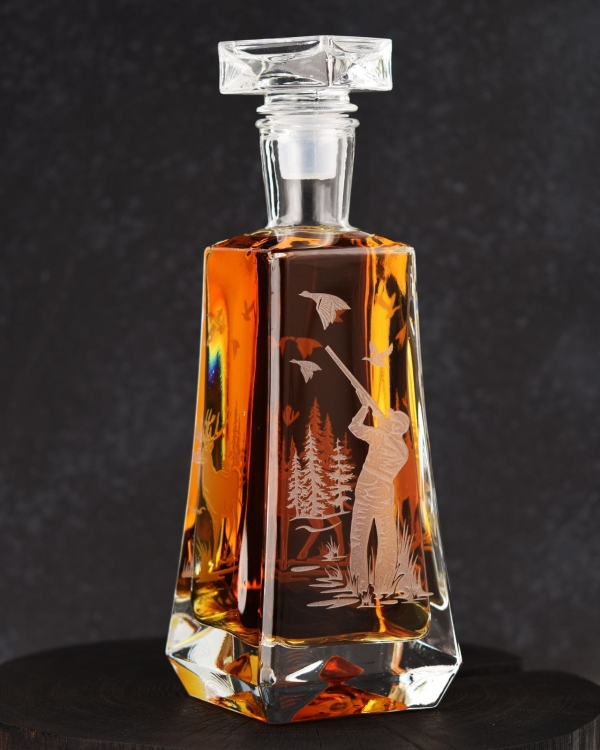 Karafka do whisky skośna "Myśliwska" 750ml