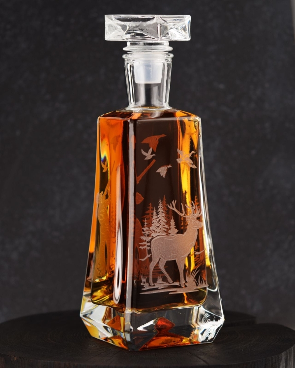 Karafka do whisky skośna "Myśliwska" 750ml