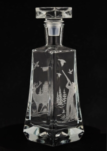 Karafka do whisky skośna "Myśliwska" 750ml