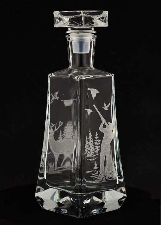 Karafka do whisky skośna "Myśliwska" 750ml